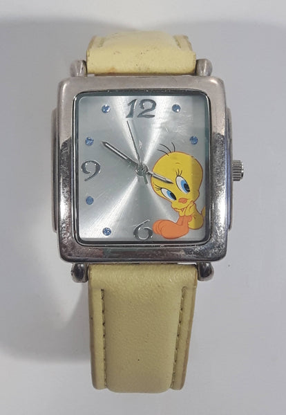 Warner Bros. Looney Tunes Tweety Bird Cartoon Character Kid's Size 8 1/2" Long Watch PC21J - Needs a New Battery