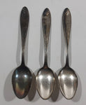 Vintage Unknown Mark 5 1/4" Long Silver Tea Spoon Set of 3