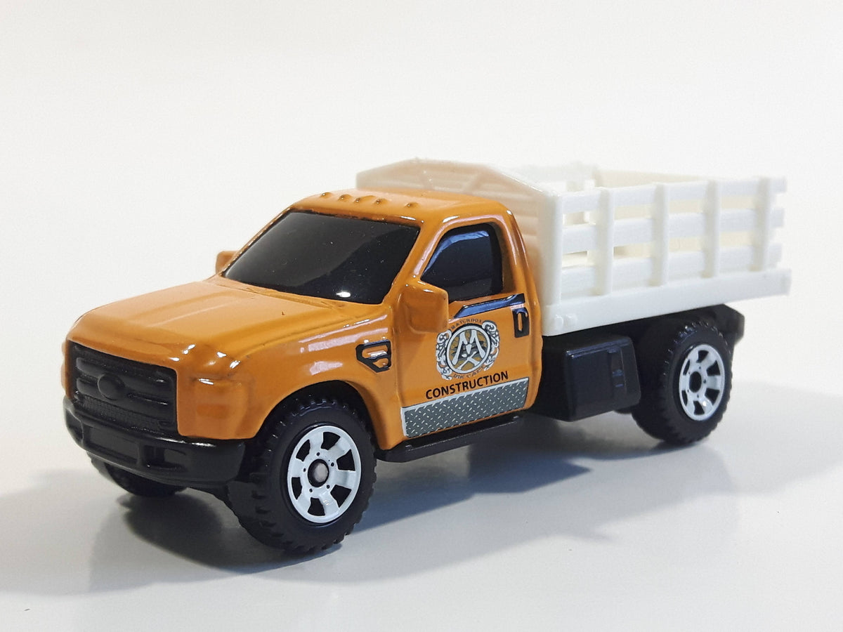 Camion Jouet Matchbox Ford F150 Contractor 2025 - Jaune/Orange - Modèle Réduit 1:64 Vintage