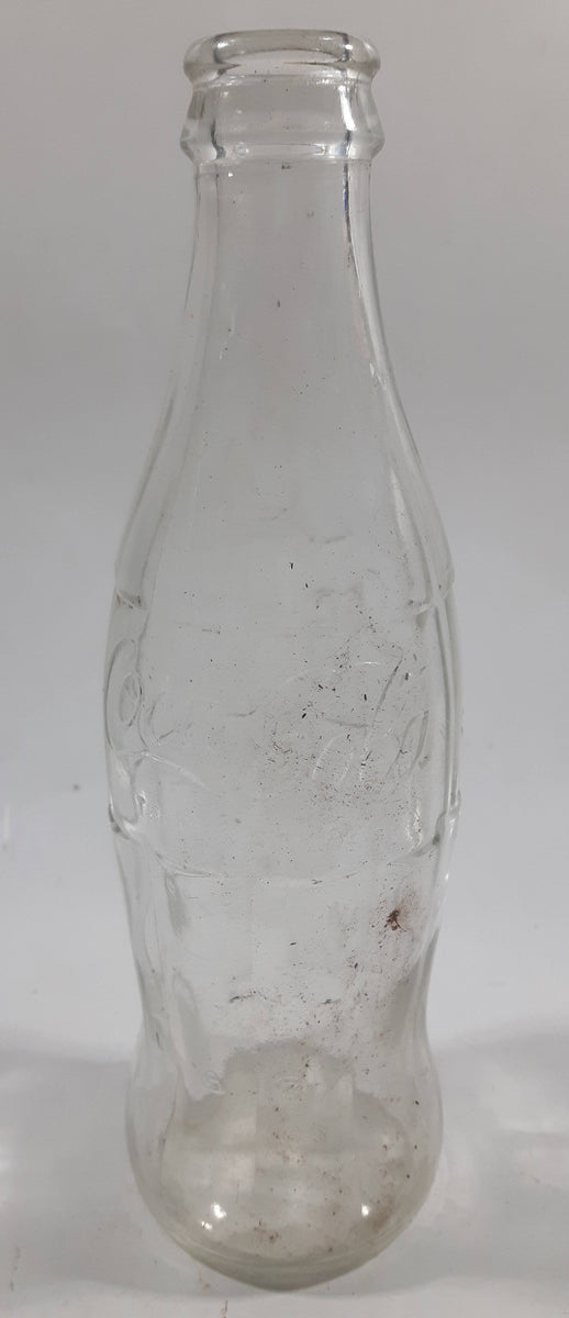 Vintage Coke Bottle, large 26 oz, tall green glass bottle; white script  Coca-Cola. No chips, no cracks. Classic Vintage soda pop Coke bottle