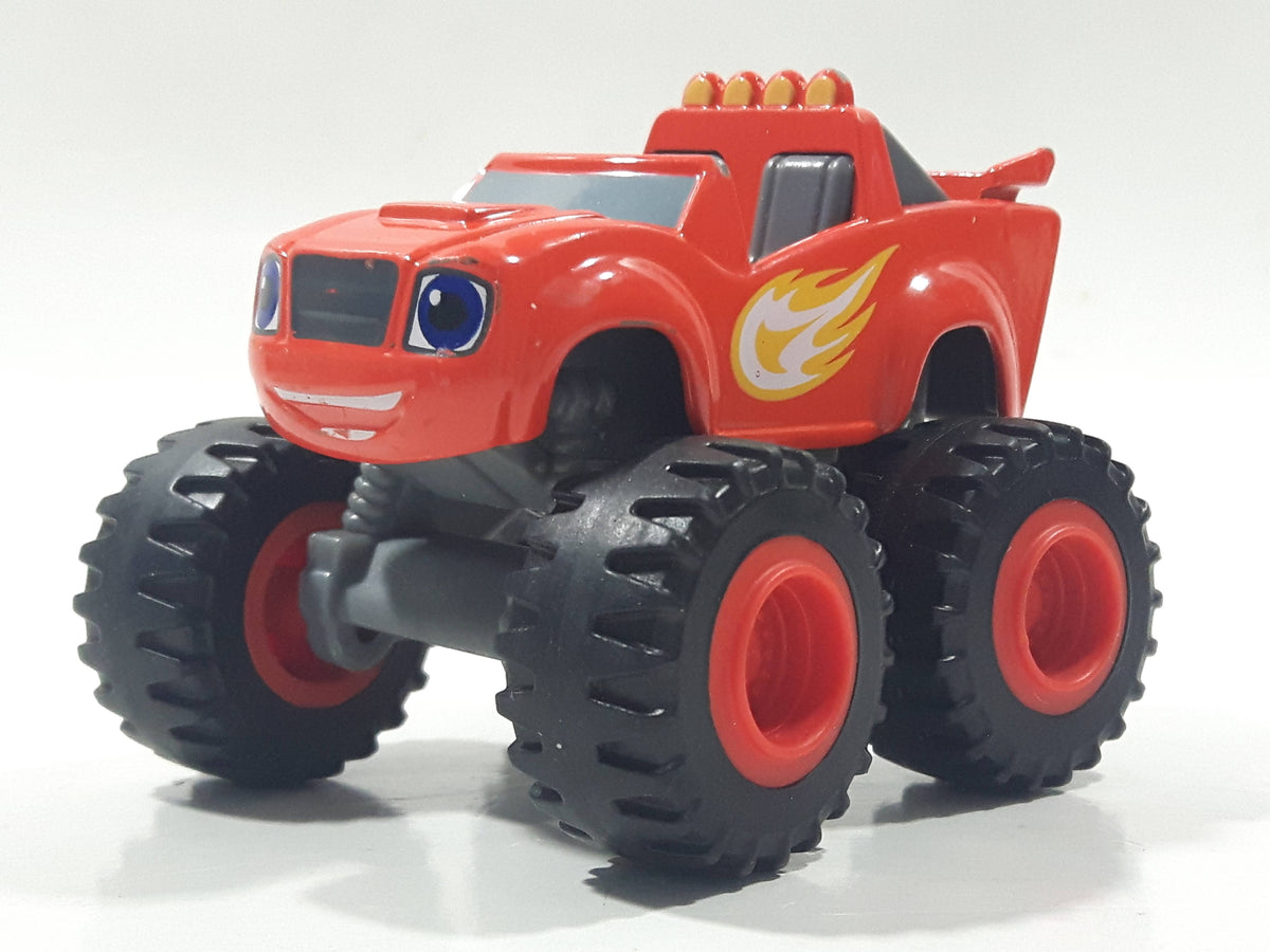 2014 Mattel Viacom Blaze The Monster Machines Blaze Monster Truck Orange  Red Die Cast Toy Car Vehicle