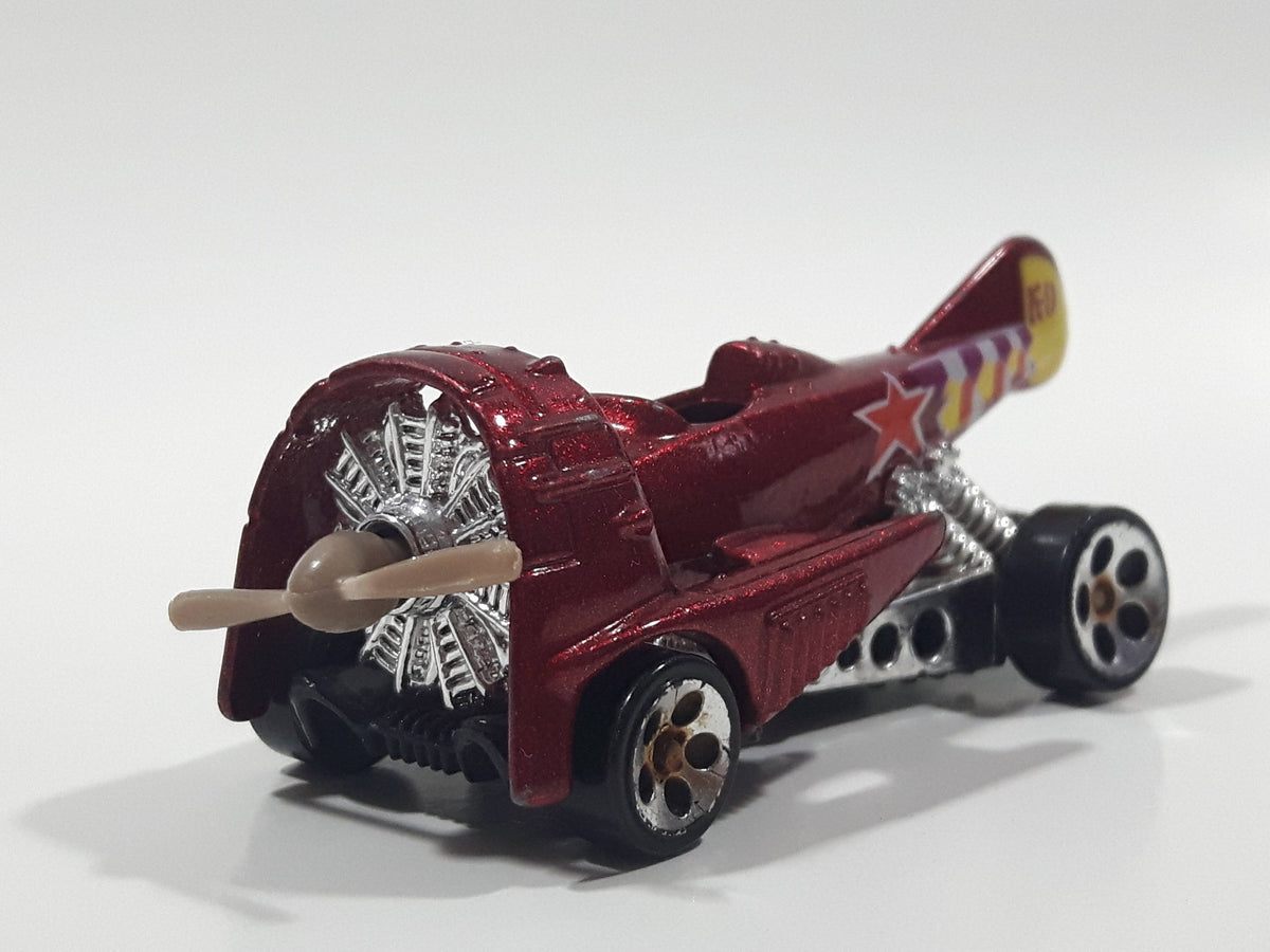 1996 Hot Wheels First Editions Dog Fighter Metalflake Red Die Cast