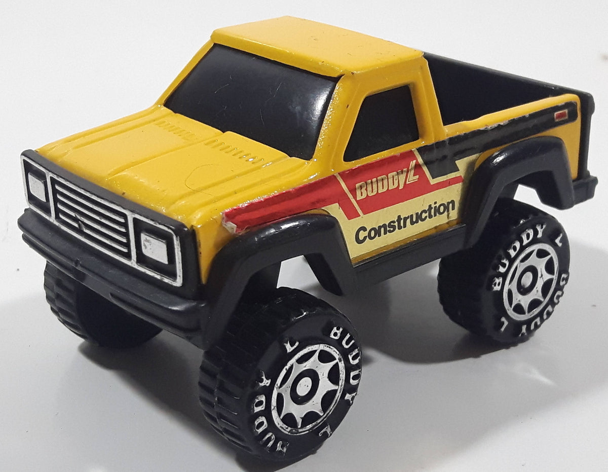 Vintage 1984 Buddy L Pickup Truck with Cap Construction Yellow and