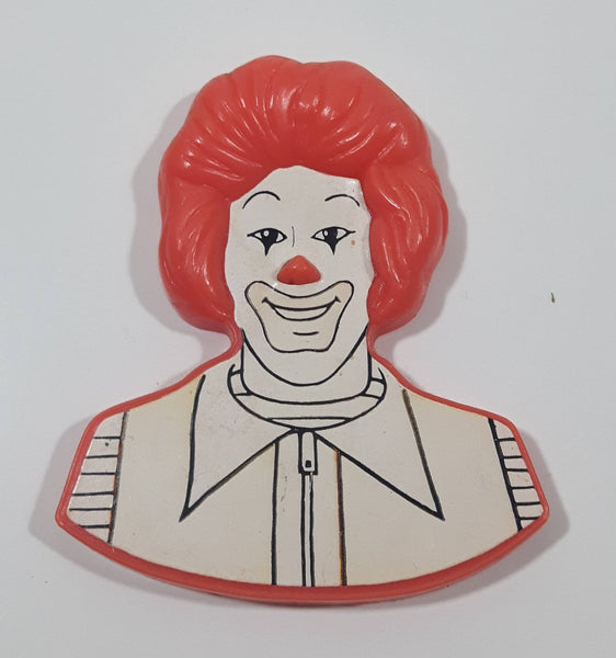 1985 McDonald's Ronald McDonald Character 2" x 2 3/8" Plastic Fridge Magnet