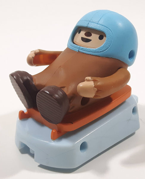 2010 McDonald's 2010 Vancouver Winter Olympic Games Quatchi Luge 2 1/2" Tall Plastic Toy