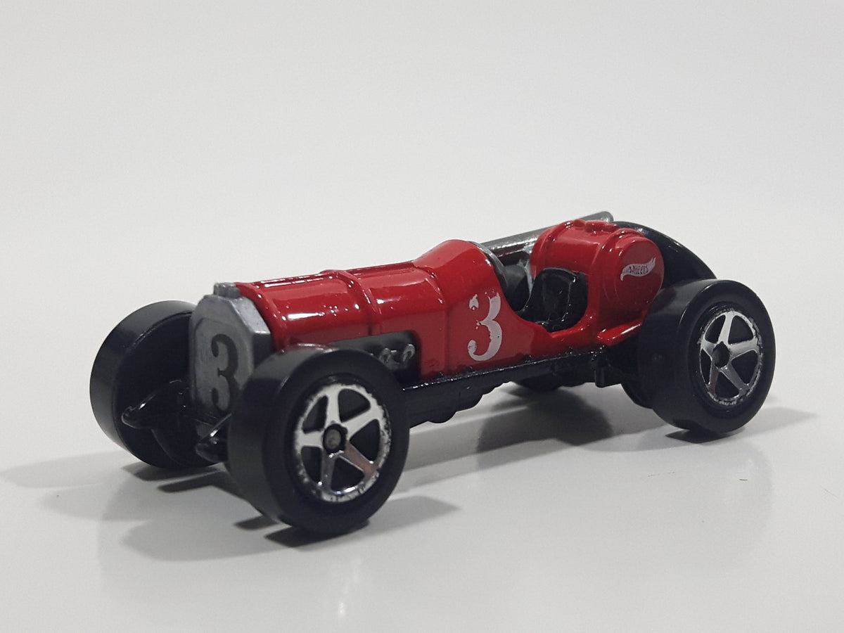 Hot Wheels 2001,Old No. 3 赤 Hot Wheels 2001 First Editions Old #3 29/36 Red Die-Cast Toy