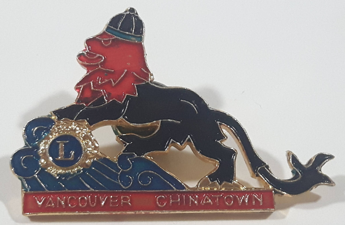 Lions Club Vancouver Chinatown Enamel Metal Pin Treasure Valley