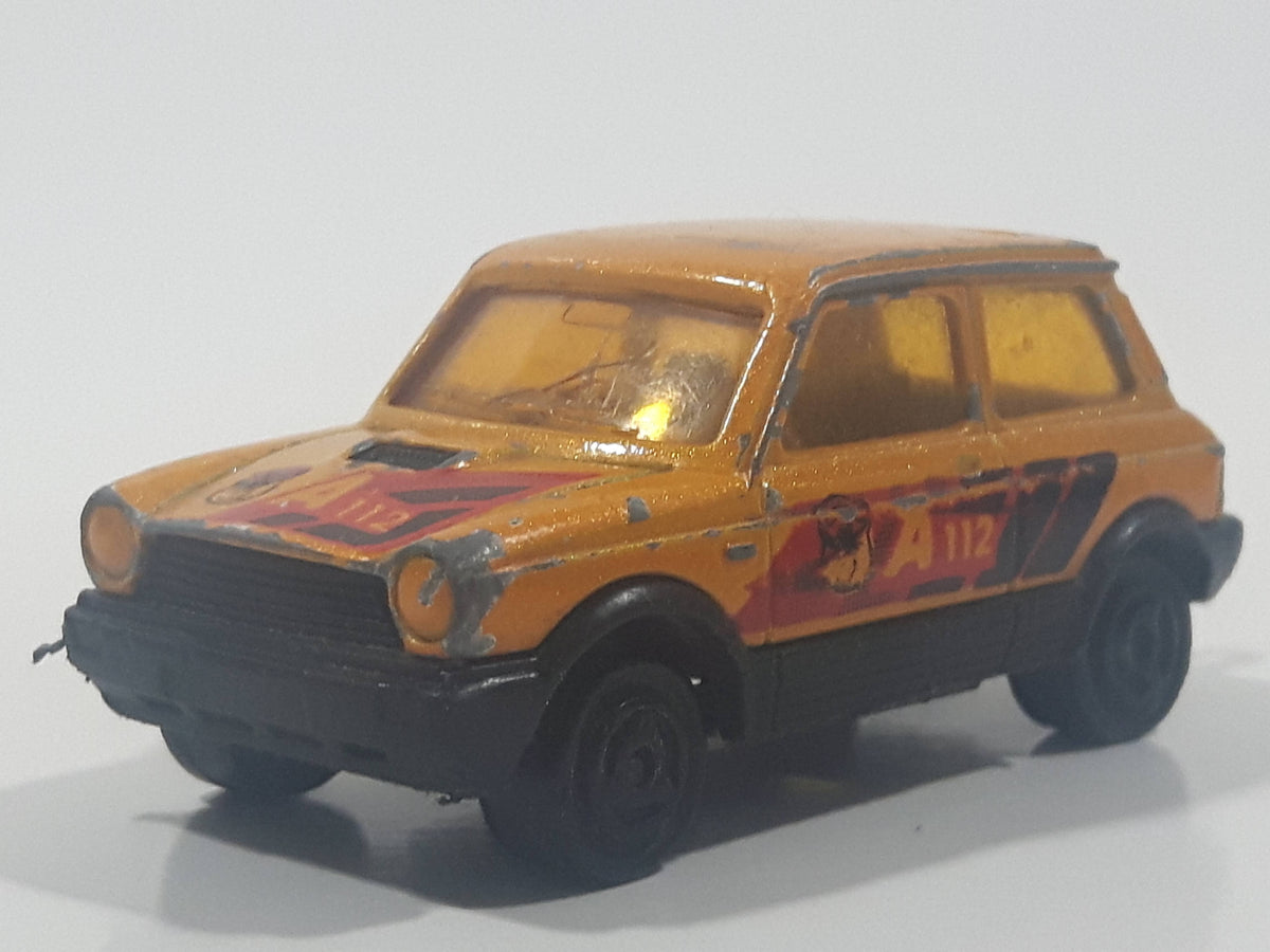 Rare Vintage Majorette No. 270 Autobianchi A 112 Yellow 1/53 Scale