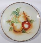 Vintage Giftcraft Pears Apples Grapes Fruit Themed 8 3/4" Collector Plate Made in Japan