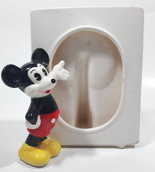Vintage Disney Japan 3D Mickey Mouse 4" x 5" Ceramic Photo Picture Frame