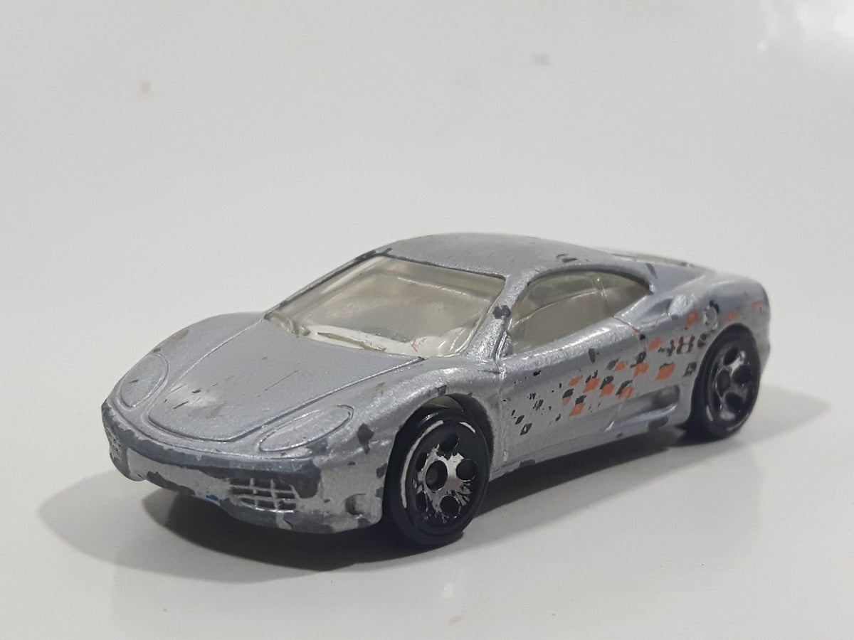 2000 Hot Wheels World Racers Ferrari 360 Modena Silver Die