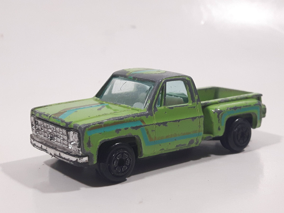 yatming　CHEVROLET　MADE IN HONG KONG　緑色　② 1980s Yatming No. 1601 Chevy Stepside Pickup Truck Green Die Cast