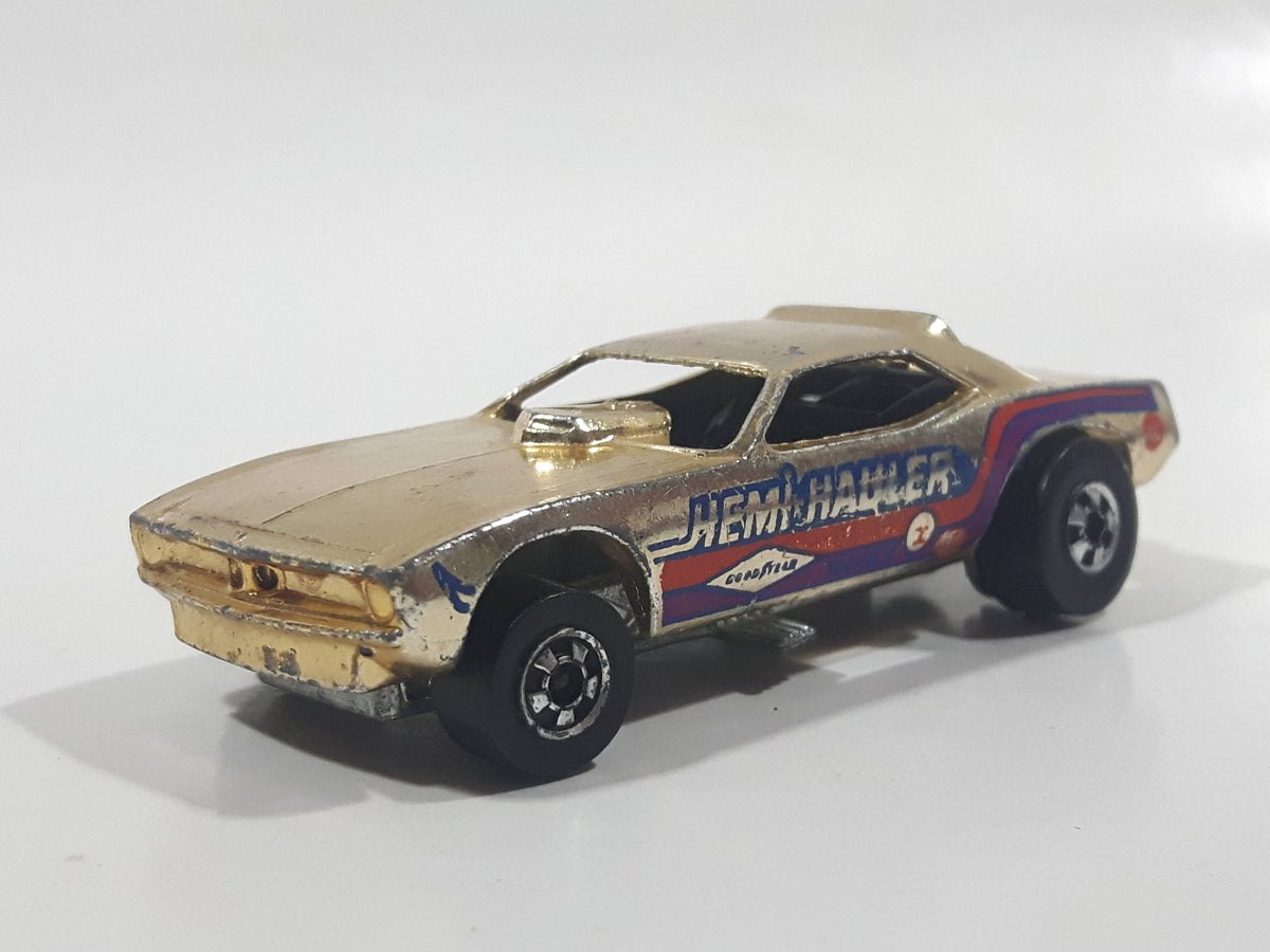 Vintage 1977 Hot Wheels Top Eliminator Hemi Hauler Gold Chrome Die