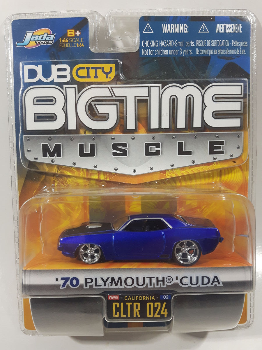 2005 Jada Toys Dub City Bigtime Muscle '70 Plymouth 'Cuda Blue 1