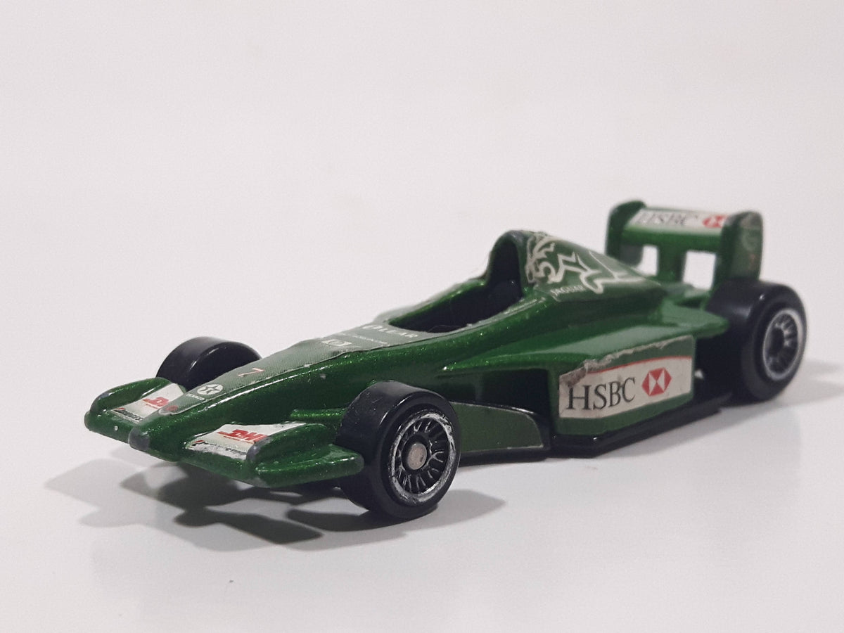 2000 Hot Wheels HSBC Jaguar Formula One #7 Green Die Cast Toy Race