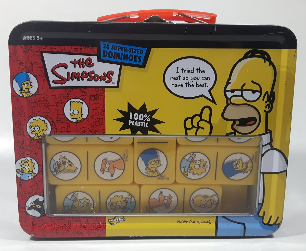 Collectible Simpsons Pin Pals Metal Lunch Box