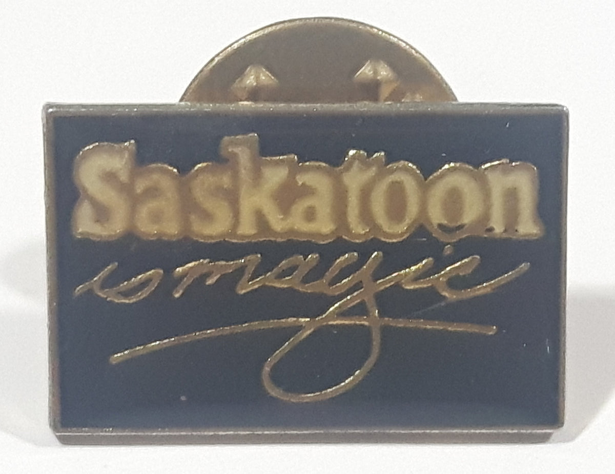 Saskatoon Is Magic 1/2" x 3/4" Enamel Metal Lapel Pin Treasure Valley