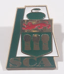 SCA Saskatchewan Curling Association 7/8" x 1" Enamel Metal Lapel Pin
