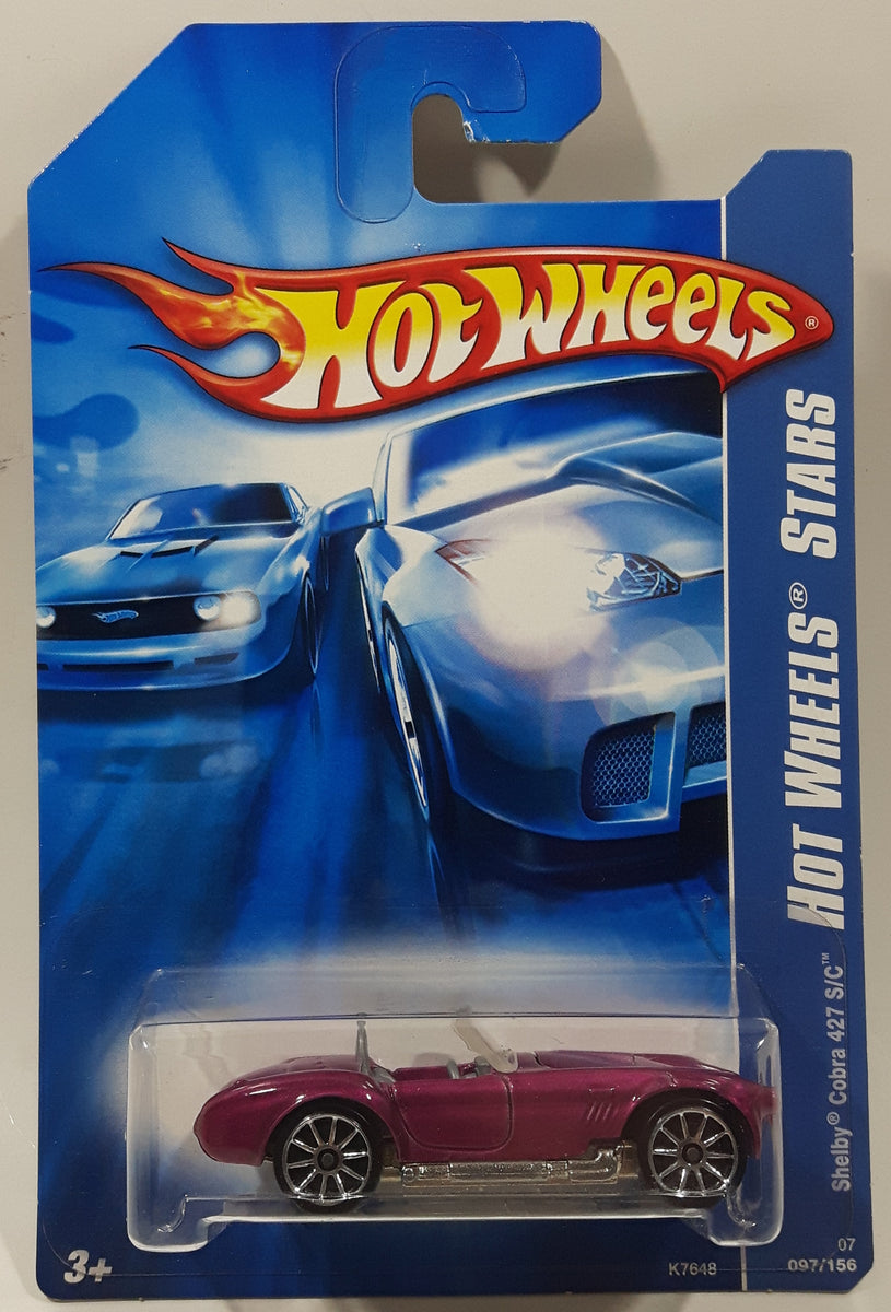 2007 Hot Wheels Stars Shelby Cobra 427 S/C Magenta Pink Die Cast