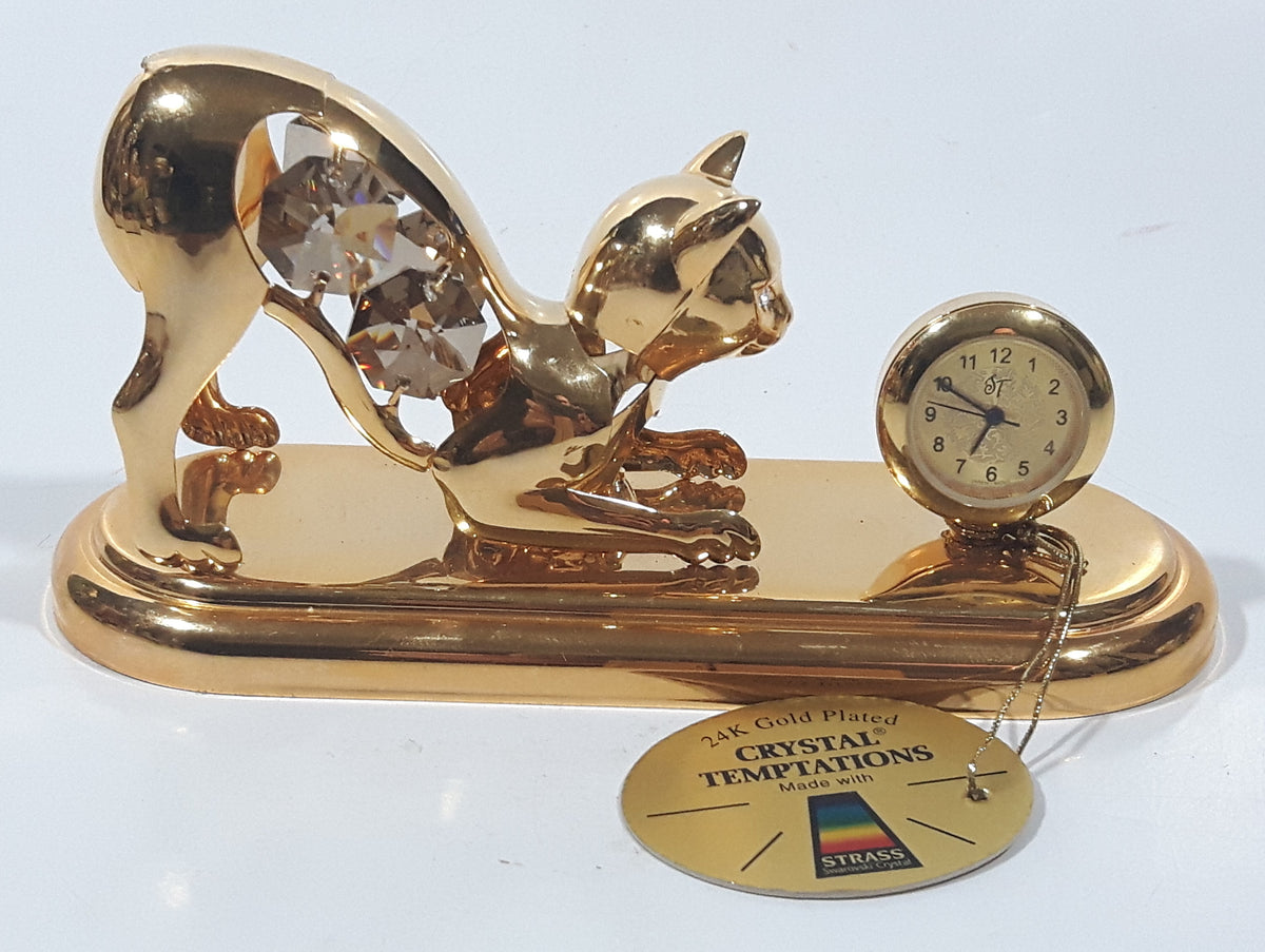 Crystal Temptations Strass Swarovski Crystal 24K Gold Plated Cat