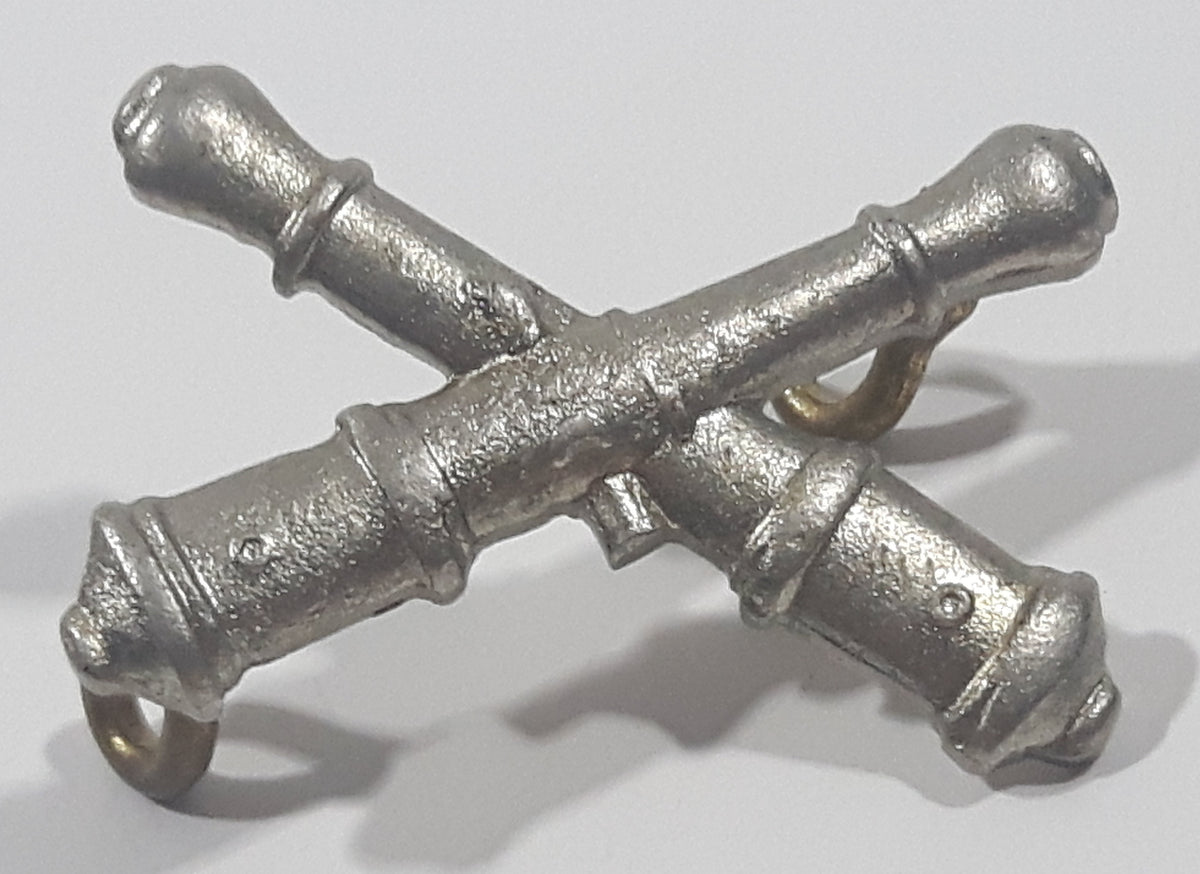Vintage Military Field Artillery Crossed Cannons 3/4