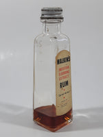 Vintage Malkin's Imitation Flavoring Extract Rum bottle