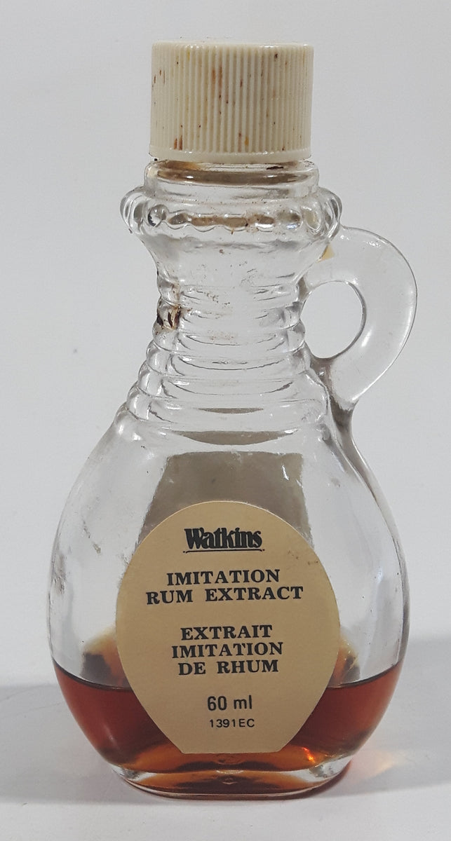 Vintage Empress Imitation Rum Extract 60 mL 4 1/2" Tall Glass Spice Ja