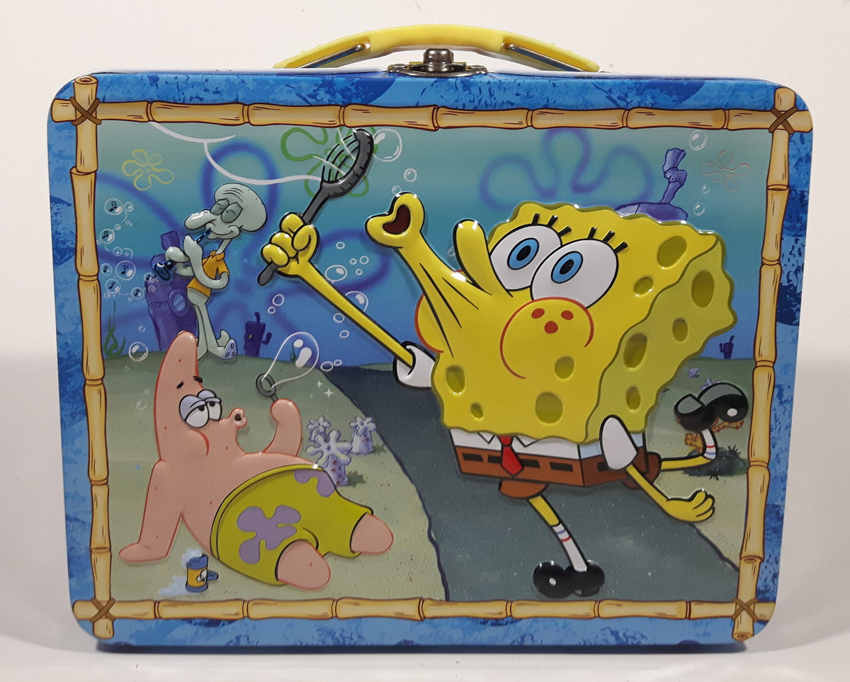 SpongeBob SquarePants HUGE 14x9x4 Viacom Lunch Box c. 2005