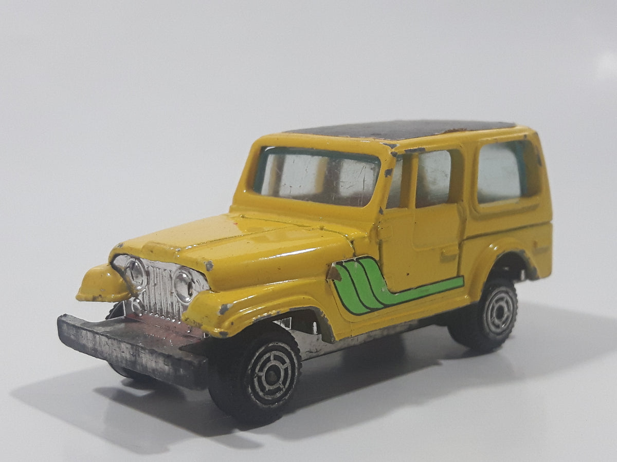 Vintage Kidco Tough Wheels Jeep CJ-7 Yellow Die Cast Toy Car