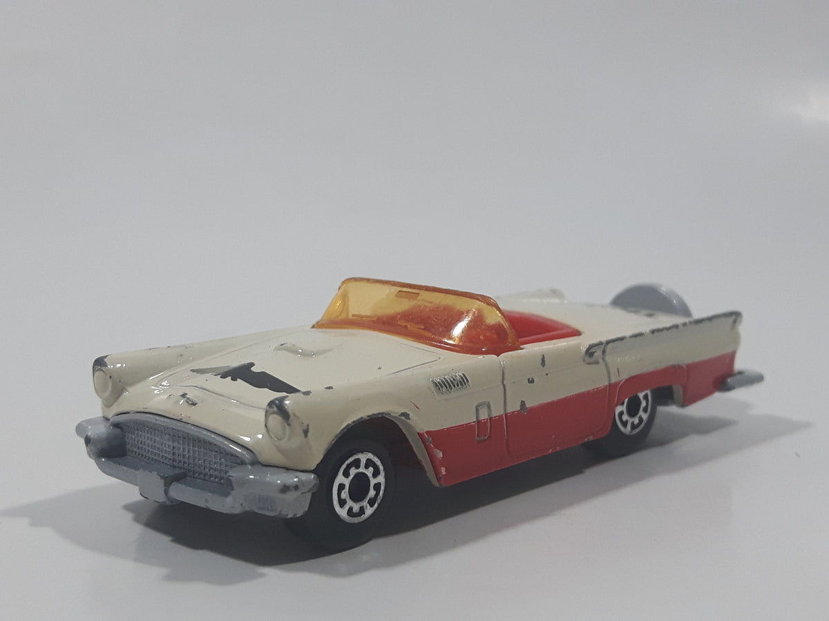 1983 Matchbox 1957 Ford Thunderbird Convertible White and Red Die