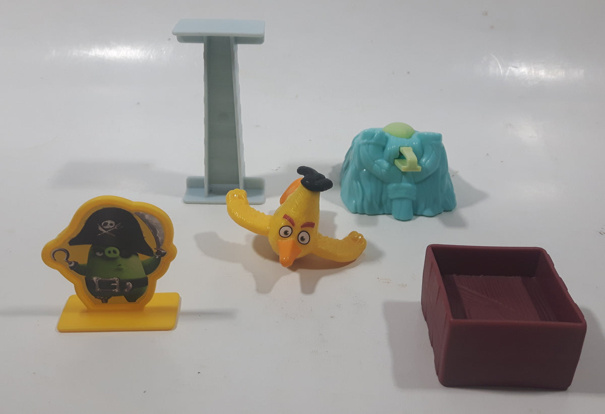 2016 Mcdonald's Rovio Angry Birds #5 Chuck Launcher Yellow Plastic Toy 