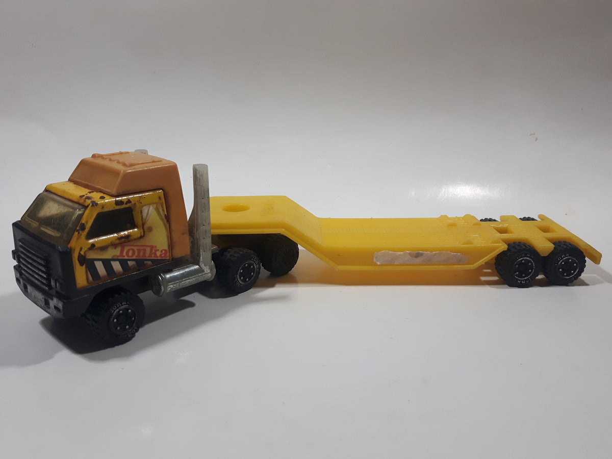 Tonka flatbed best sale truck trailer