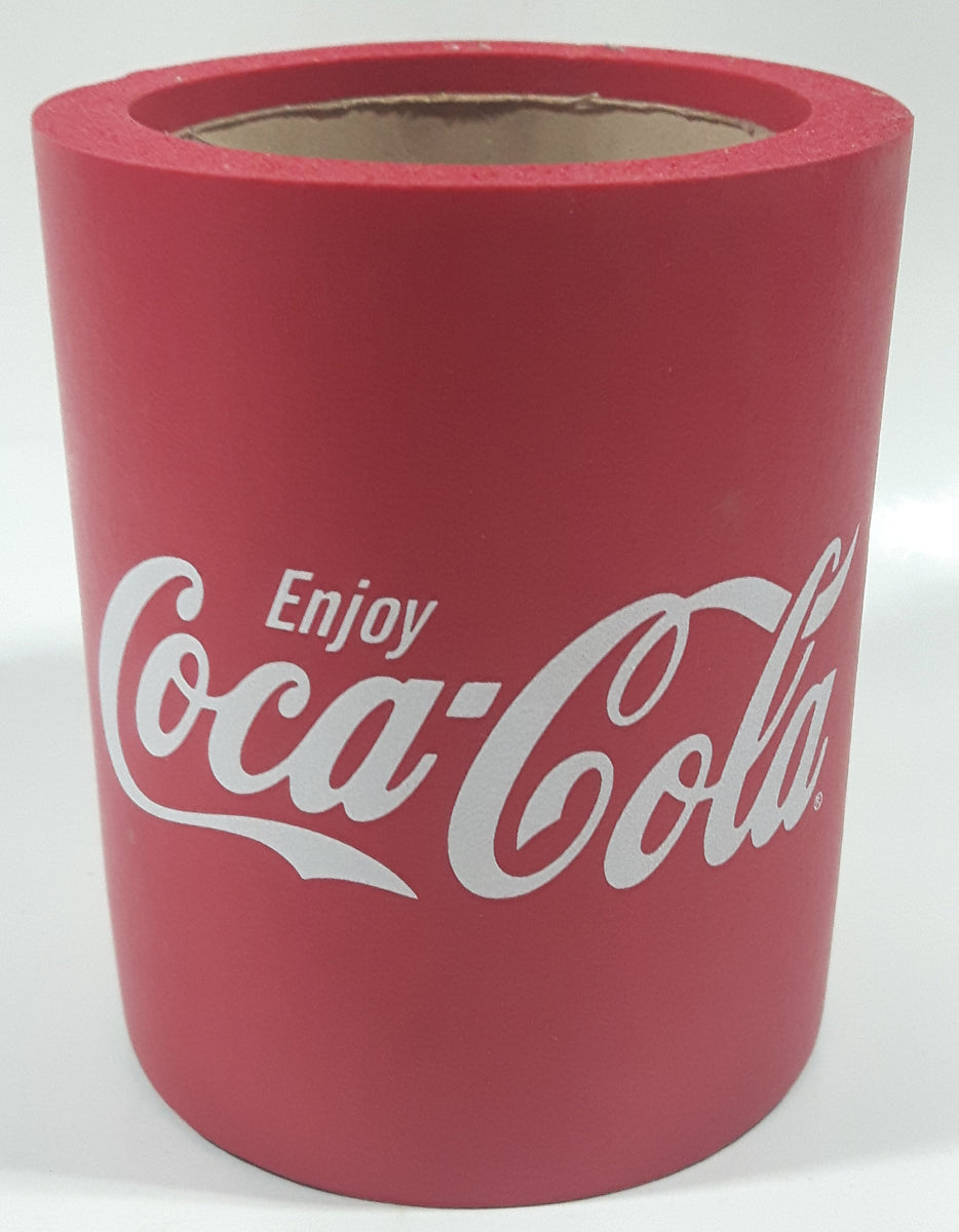 Enjoy Coca Cola Red Foam Can Drink Koozie Treasure Valley Antiques