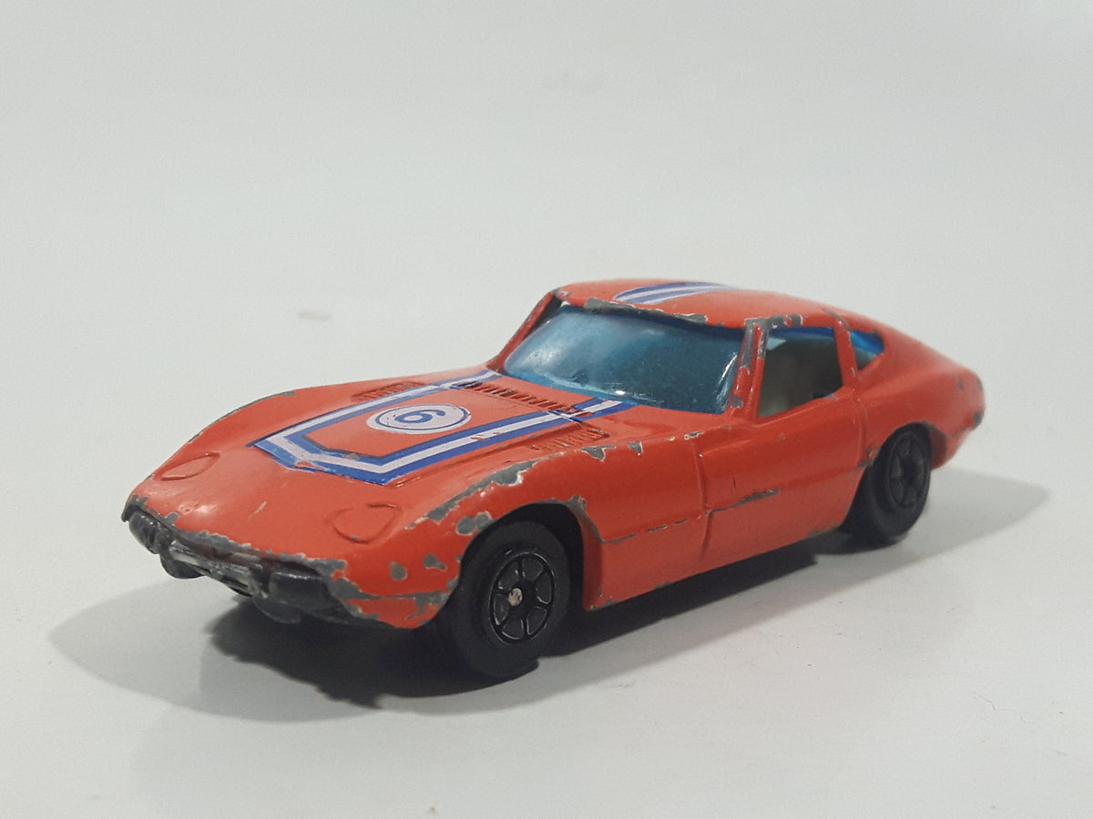 Vintage Yatming No. 1006 Toyota 2000 GT Orange Die Cast Toy Car Vehicl ...