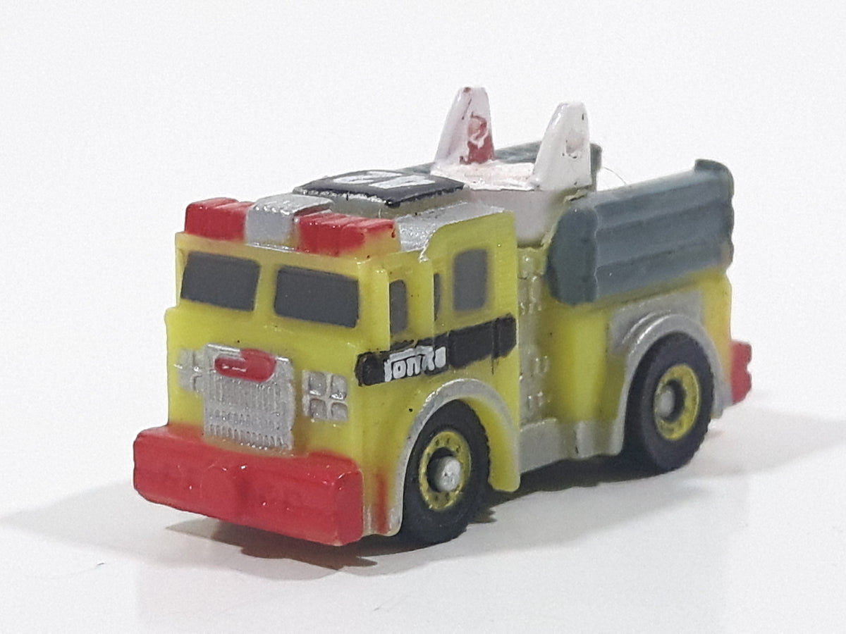 Tonka Tinys Fire Truck Yellow #42 Micro Miniature Die Cast Toy Car
