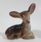 Vintage Baby Deer Fawn Miniature 3" Long Porcelain Figurine Made in Japan