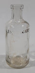 Antique Lambert Pharmacal Company Listerine 4 1/4" Tall Embossed Lettering Cork Top Glass Bottle