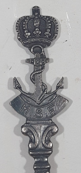 The Royal Netherlands Navy M.S.F. Marine Sanatorium Fonds Souvenir Silver Plated Metal Spoon