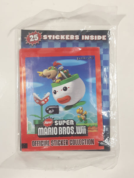 2012 MJ Holding Company Enter Play Nintendo New Super Mario Bros. Wii Official Sticker Collection 25 Stickers Inside New in Package