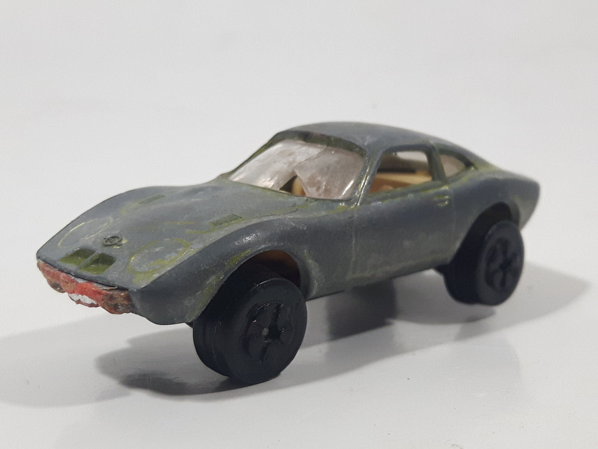 レア 香港製 playartプレイアート OPEL GT レトロ Vintage PlayArt Opel GT Bare Metal Die Cast Toy Car Vehicle