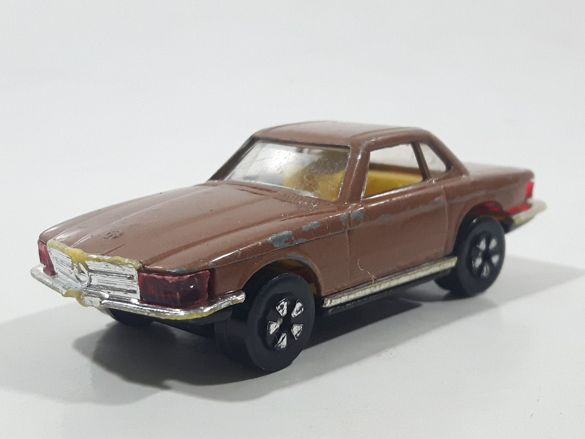 Vintage PlayArt Mercedes Benz 350 SL Brown Die Cast Toy Car