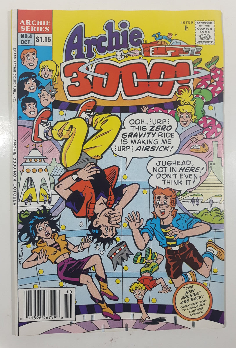 1989 Archie Series Oct. No. 4 Archie 3000! Comic Book – Treasure Valley ...