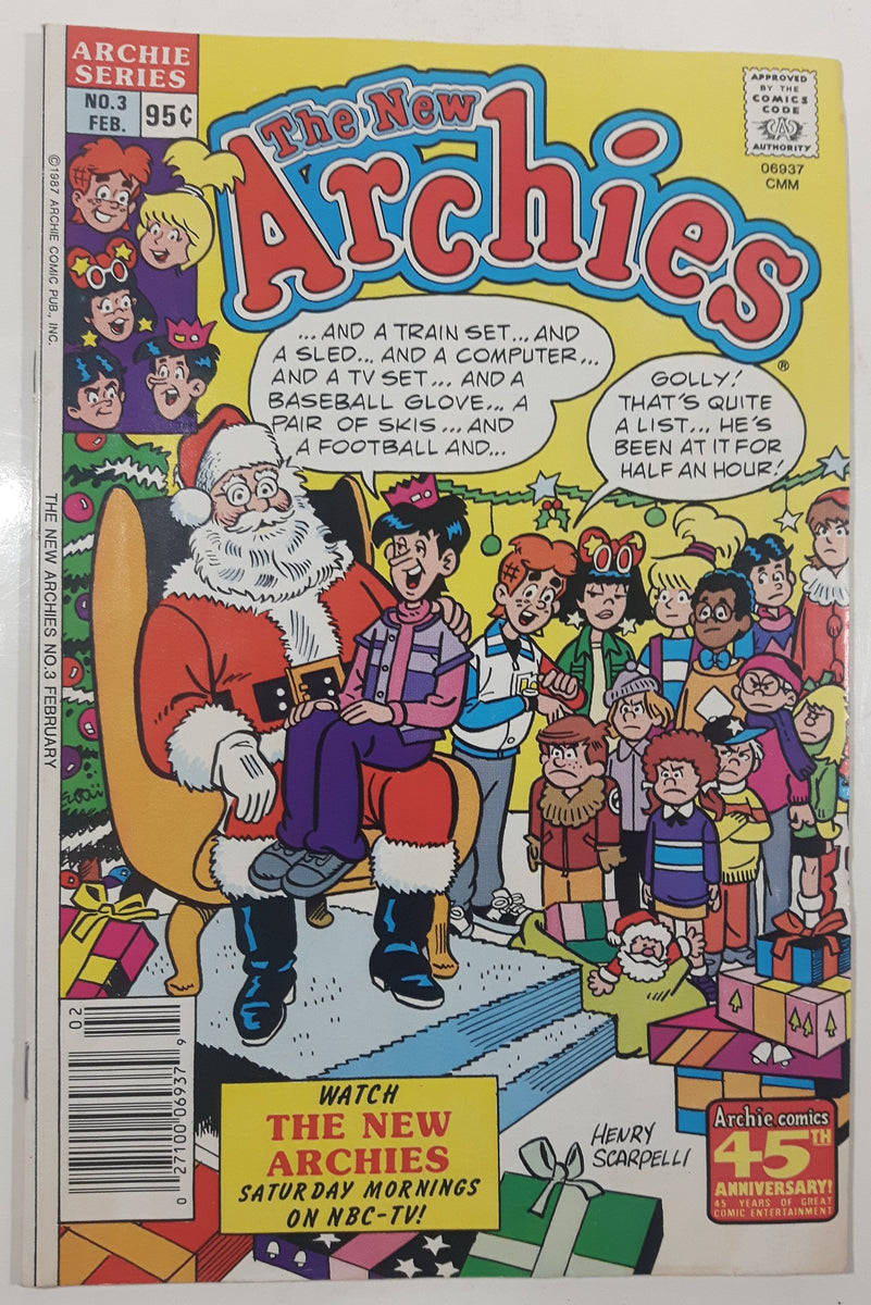 1987 Archie Series Feb. No. 3 The New Archies Comic Book – Treasure ...