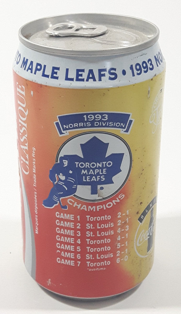 Coca Cola Classic Toronto Maple Leafs 1993 Norris Division Champs
