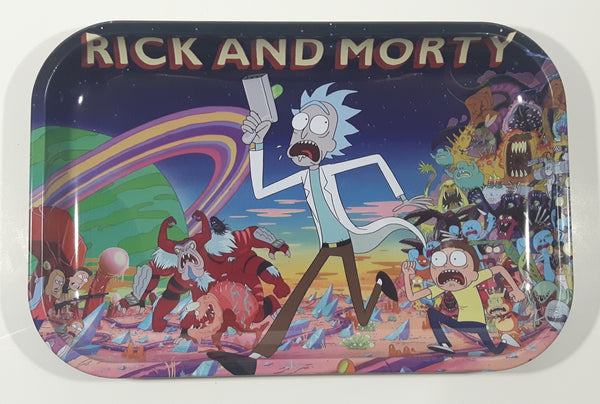 Rick and Morty 7 3/8" x 11 1/4" Tin Metal Tray