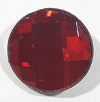 Faux Ruby Red 1" Brooch Pin