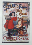Stewart & Young's High Class Confectionery Glasgow & London Please Everyone 7 3/4" x 11 3/4" Heavy Metal Sign