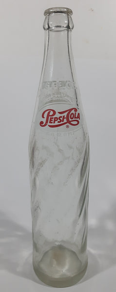 Vintage 1960s Pepsi Cola English French One Pint 16 Fl Oz 11" Tall Glass Beverage Bottle
