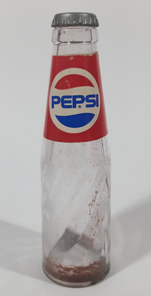Vintage Chilton Globe Pepsi Cola Miniature 5 1/4" Tall Hard Plastic Bottle with Cap