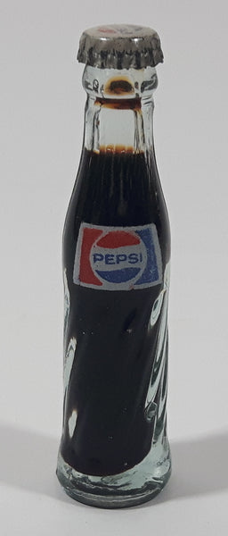 Vintage Pepsi Cola Miniature 3" Tall Glass Bottle
